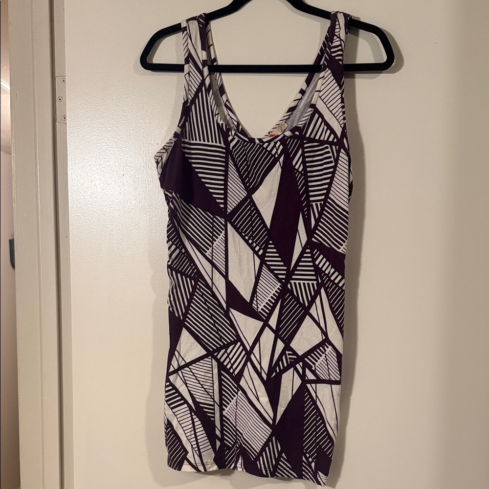 Forever 21 Black and White Striped Tank Top